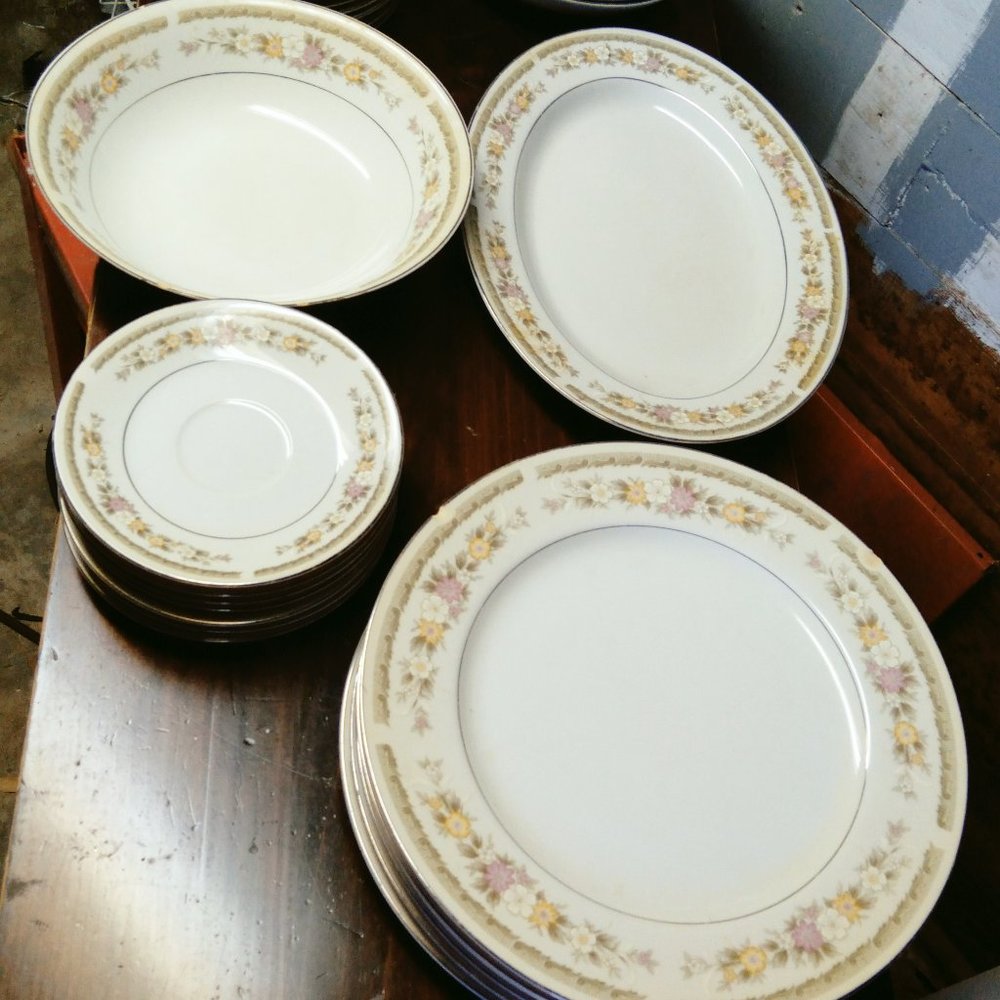 40pc Vintage Everbrite Savanah Fine China